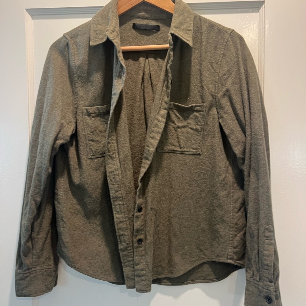 Jenni Kayne Olive Button Down Shirt